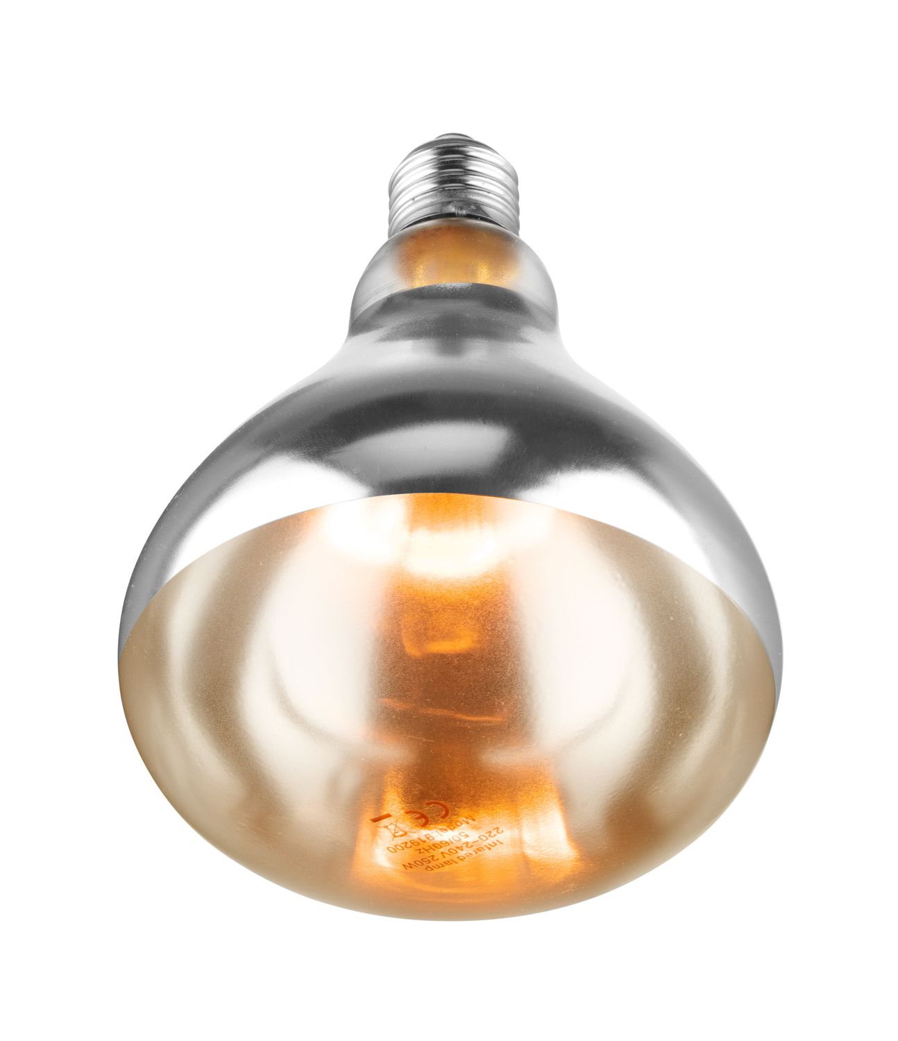 Infračervená ohřívací žárovka, HENDI, Bílá, 230V/250W, ⌀125x(H)170mm