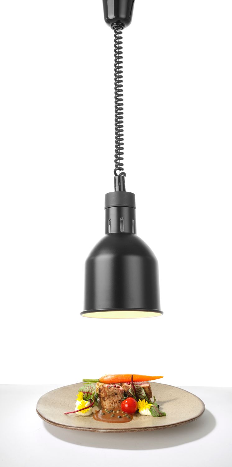 Ohřívací lampa, válcová, HENDI, Černá, 230V/250W, ⌀175x(H)250mm
