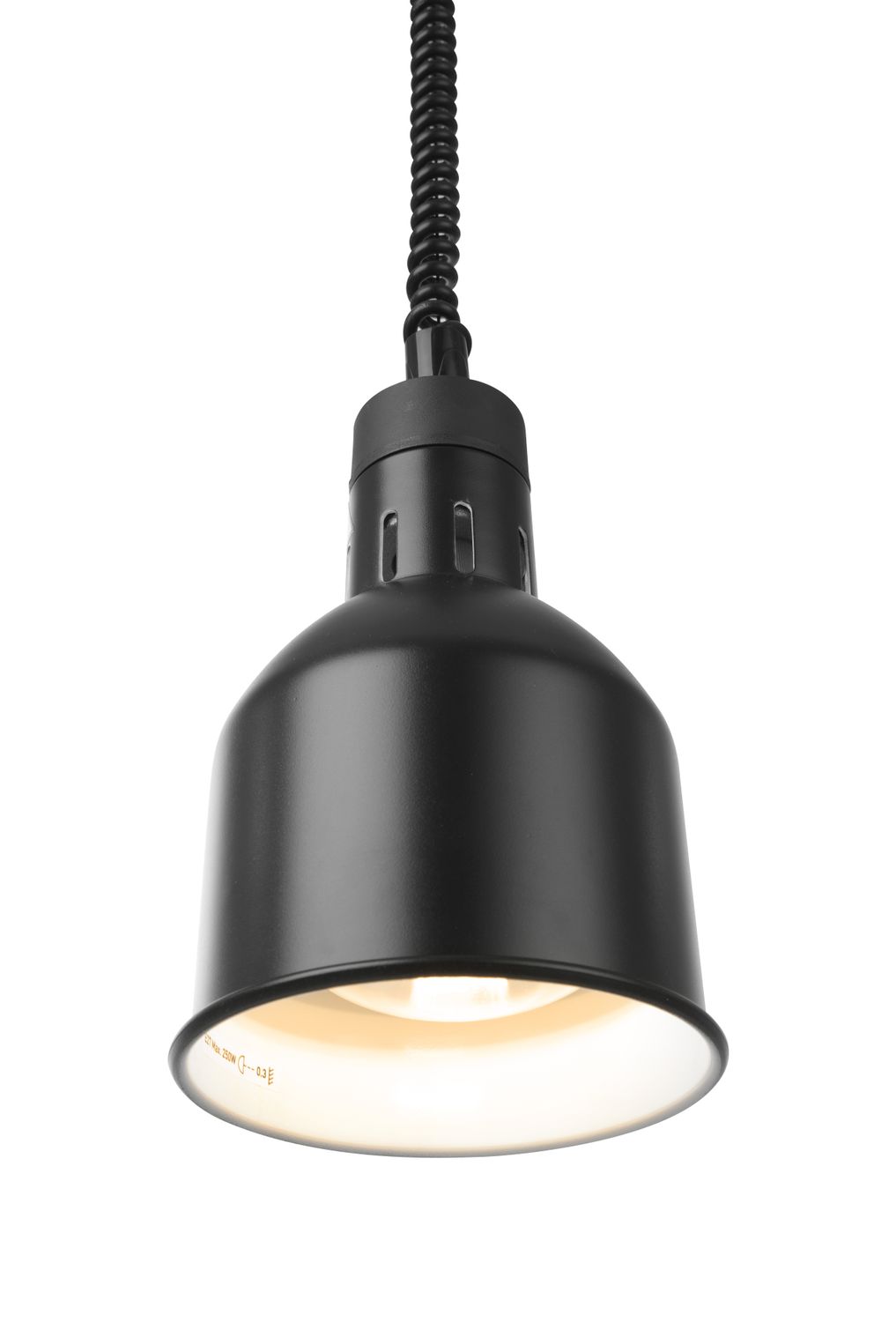 Ohřívací lampa, válcová, HENDI, Černá, 230V/250W, ⌀175x(H)250mm