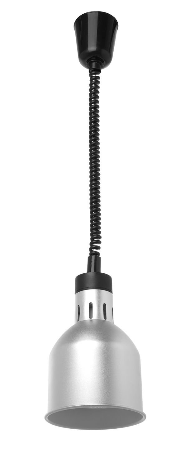 Ohřívací lampa, válcová, HENDI, Stříbrná, 230V/250W, ⌀175x(H)250mm