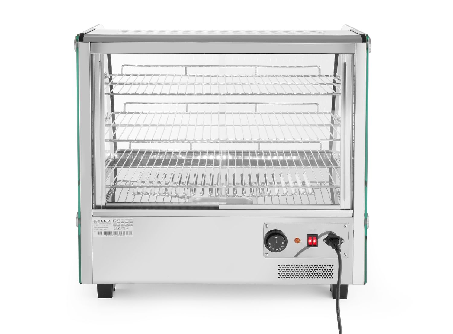 Vyhřívaný pultový displej, HENDI, 120 litrů, 230V/1100W, 685x575x(H)680mm 233726