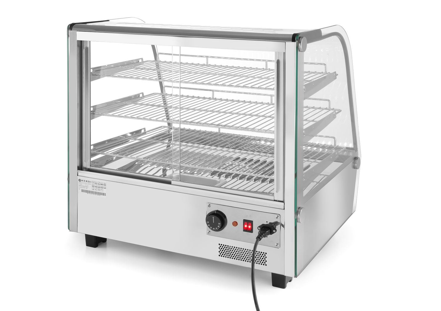 Vyhřívaný pultový displej, HENDI, 120 litrů, 230V/1100W, 685x575x(H)680mm 233726