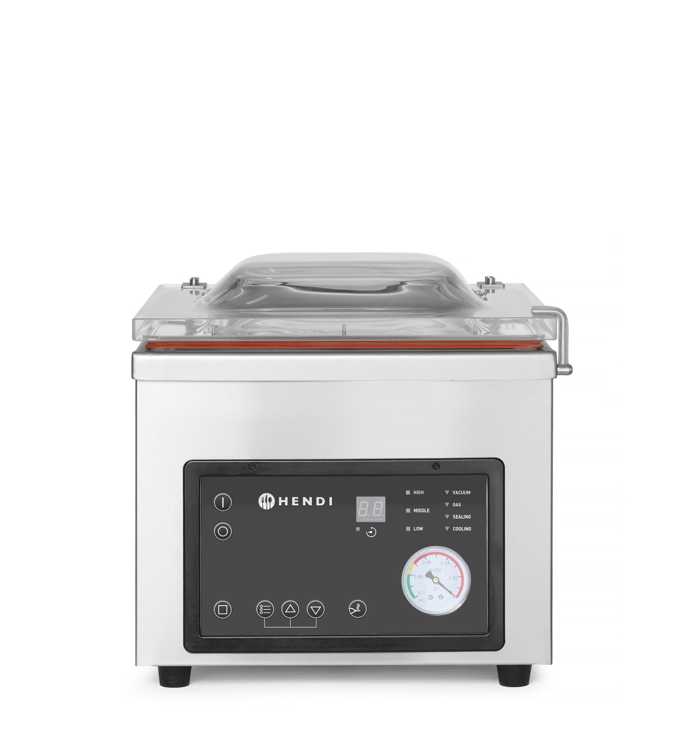 Komorová vakuová balička, HENDI, Profi Line, Svařovací lišta 260 mm, 230V/370W, 330x480x(H)360mm