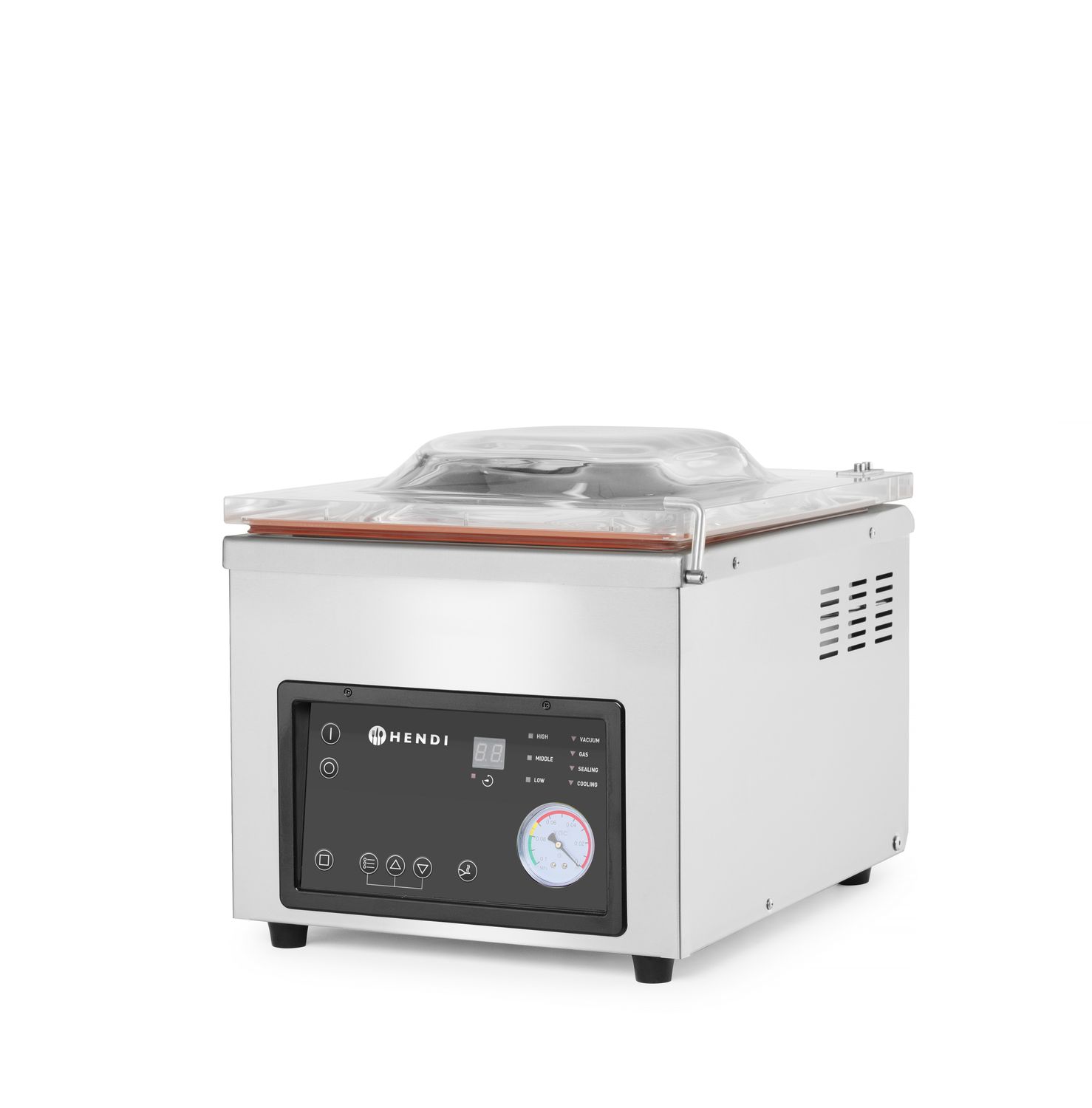 Komorová vakuová balička, HENDI, Profi Line, Svařovací lišta 260 mm, 230V/370W, 330x480x(H)360mm