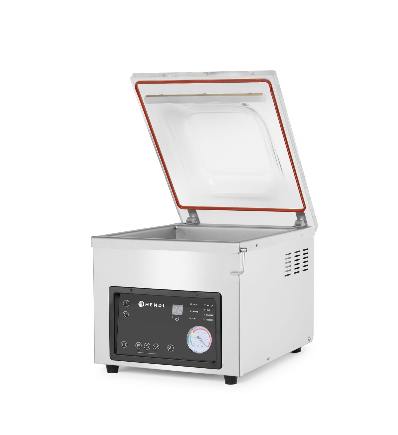 Komorová vakuová balička, HENDI, Profi Line, Svařovací lišta 260 mm, 230V/370W, 330x480x(H)360mm