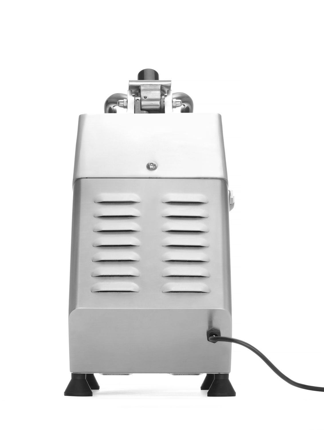 Elektrický kráječ s velkým vkládacím otvorem se sadou 5 kotoučů, HENDI, 230V/750W, 574x250x(H)472mm vysokozátěžový 231852