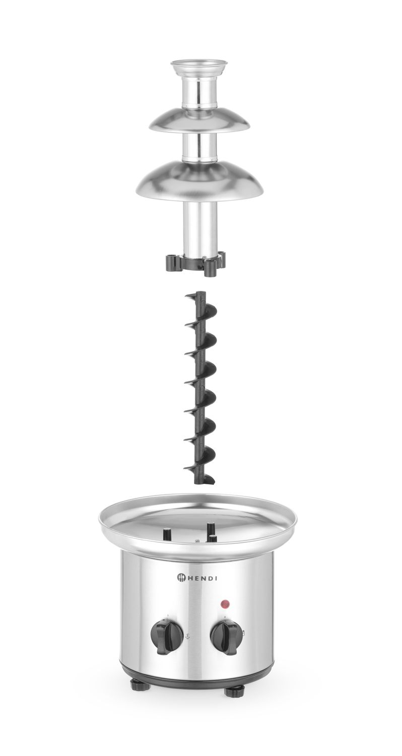 Fontána na čokoládové fondue 3patrová, HENDI, 230V/46W, ⌀215x(H)375mm 274101