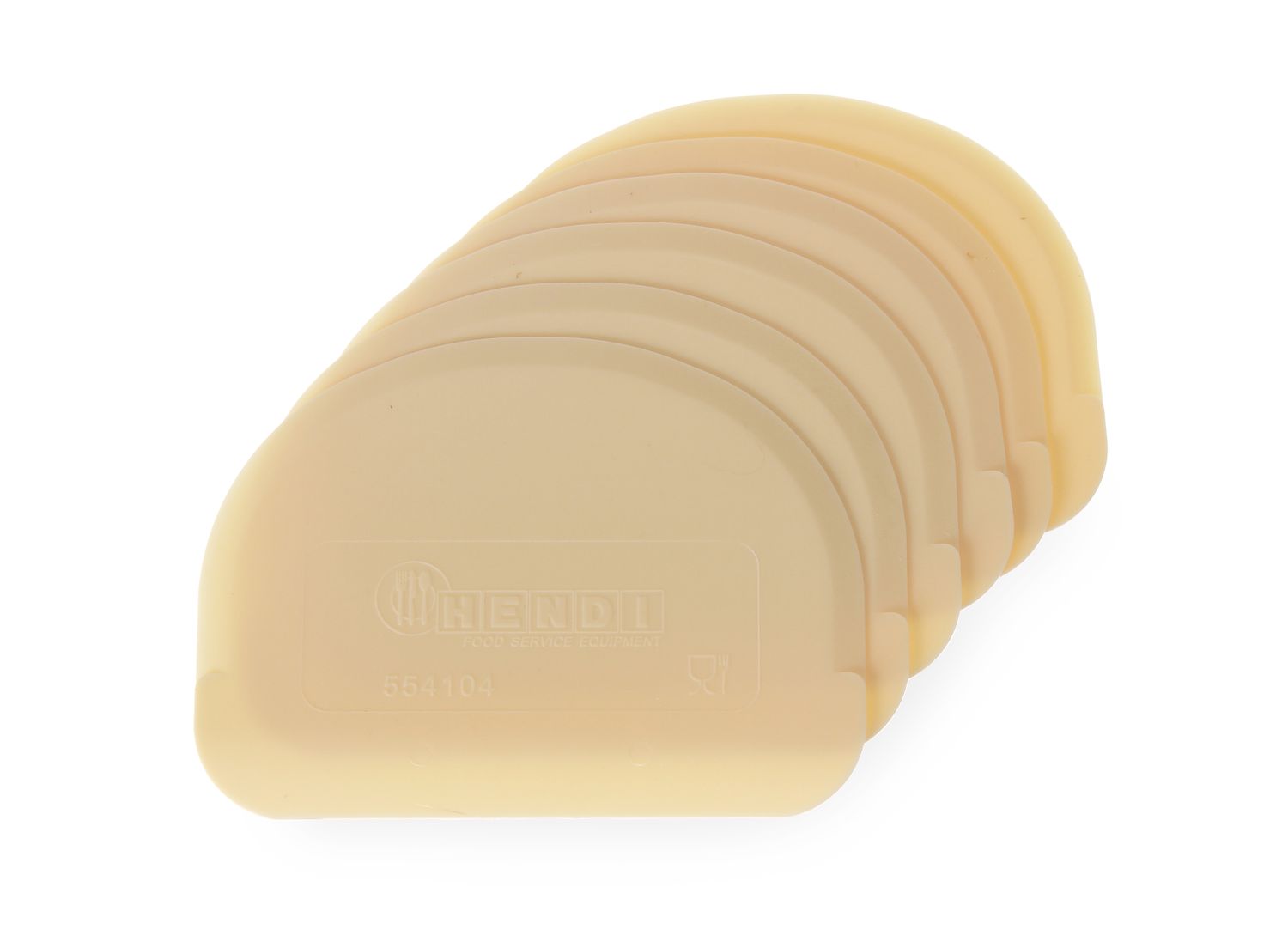Polokulatá cukrářská stěrka – sada 6 ks, HENDI, 6 ks, 120x88mm pružná 554166