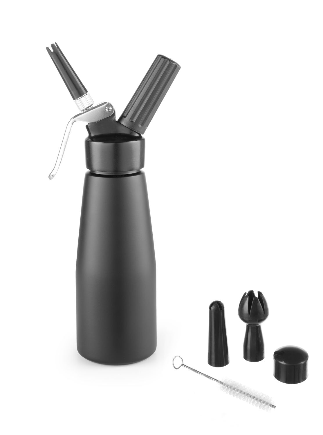 Láhev na šlehačku, HENDI, Kitchen Line, 0,5L, Černá, ⌀80x(H)260mm KitchenLine černá 588420