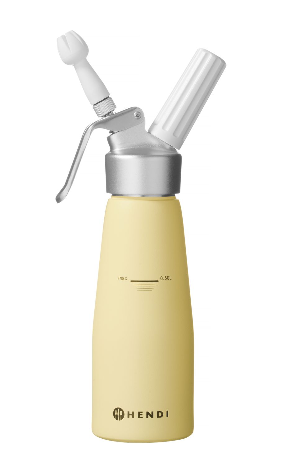 Láhev na šlehačku, HENDI, 0,5L, Pastelově žlutá, ⌀80x(H)260mm 0,5L, žlutá, Kód: 975855