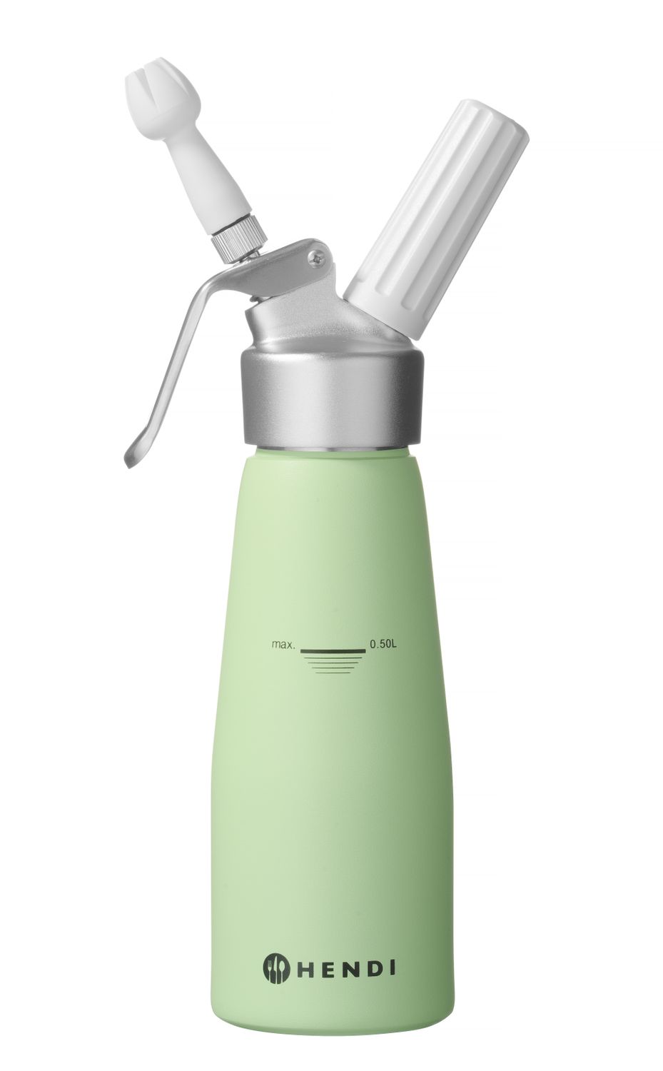 Láhev na šlehačku, HENDI, 0,5L, Pastelově zelená, ⌀80x(H)260mm 0,5L, zelená, Kód: 975879