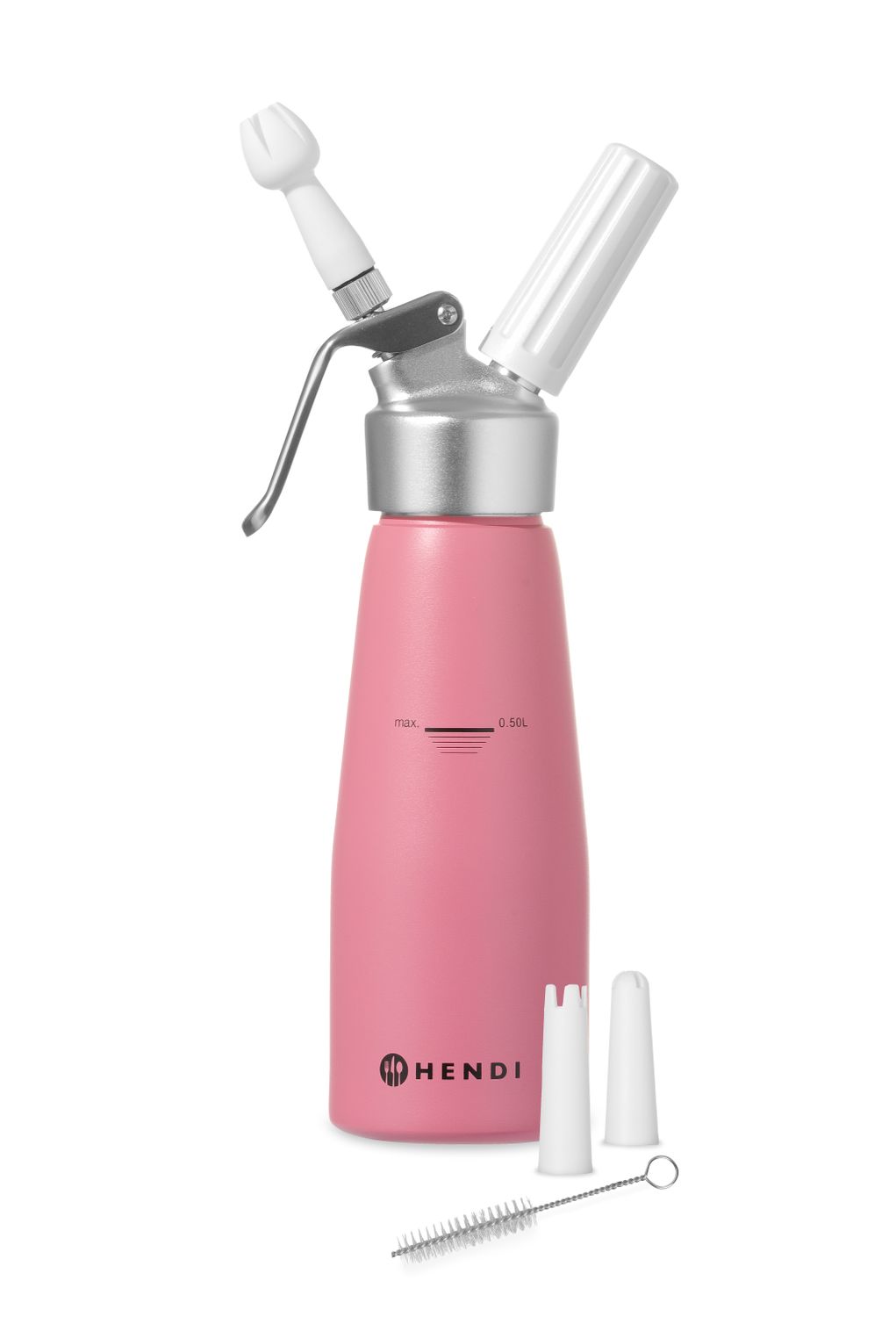 Láhev na šlehačku, HENDI, 0,5L, Pastelově růžová, ⌀80x(H)260mm 0,5L, fialová, Kód: 975886