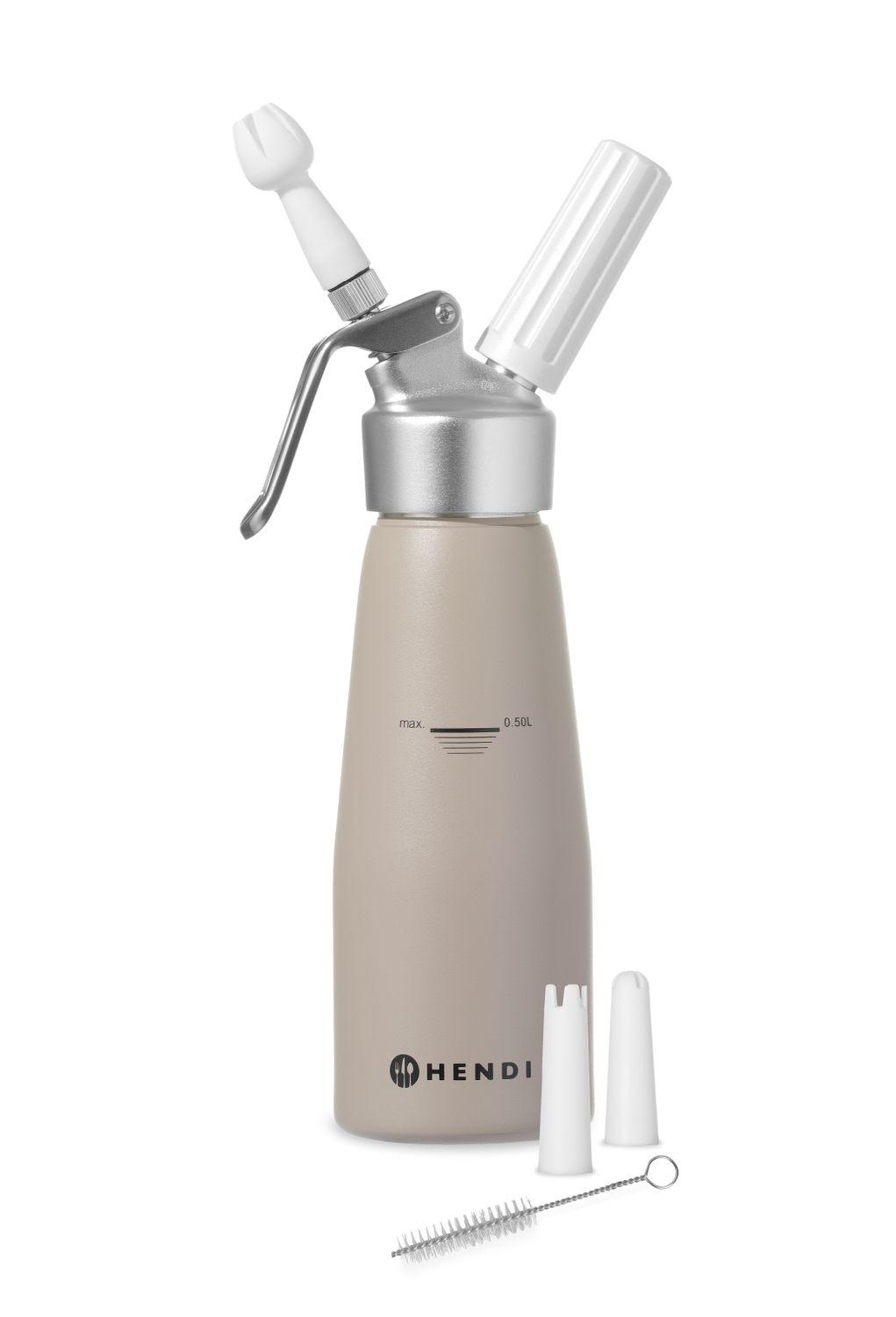 Láhev na šlehačku, HENDI, 0,5L, Taupe, ⌀80x(H)260mm 0,5L, tyrkysová, Kód: 975893
