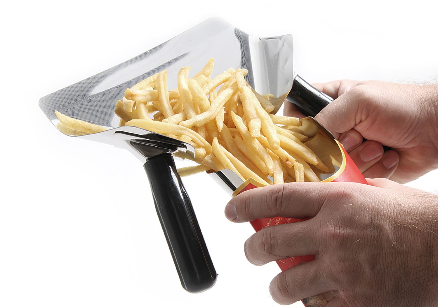 Lopatka na hranolky a nachos, HENDI, Černá, 230x220mm 642559