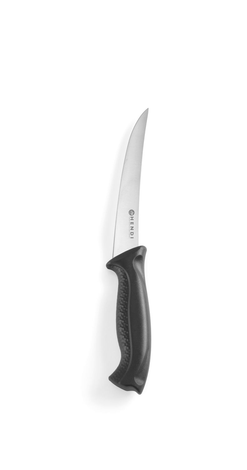 Nůž na filetování, HENDI, Černá, (L)260mm černý, Kód: 844434