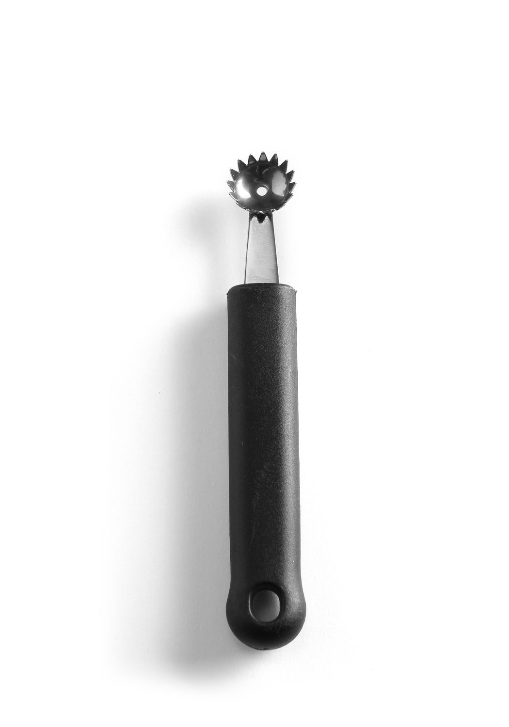 Dekorační nůž na kulaté tvary – jednoduchý, vlnitý, HENDI, Černá, (L)150mm 856024
