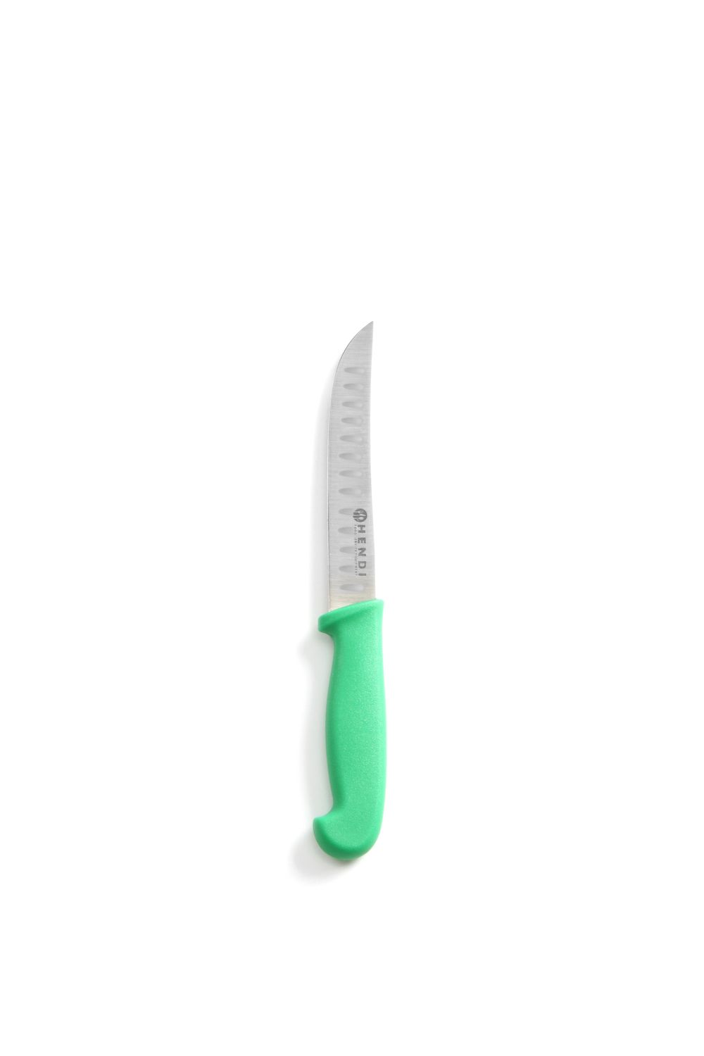 Univerzální nůž s kulatou ocílkou, HENDI, dlouhý, zelený, (L)230mm, Kód: 842317