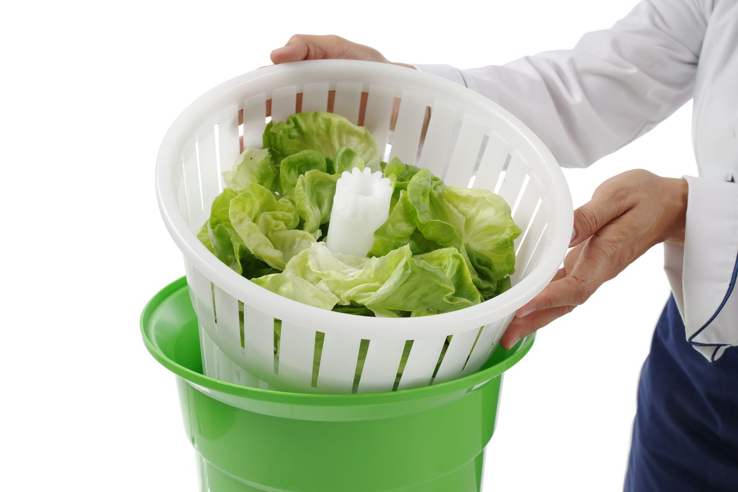 Odstředivka na salát, HENDI, 12L, Zelená, ⌀335x(H)430mm Kód: 222553