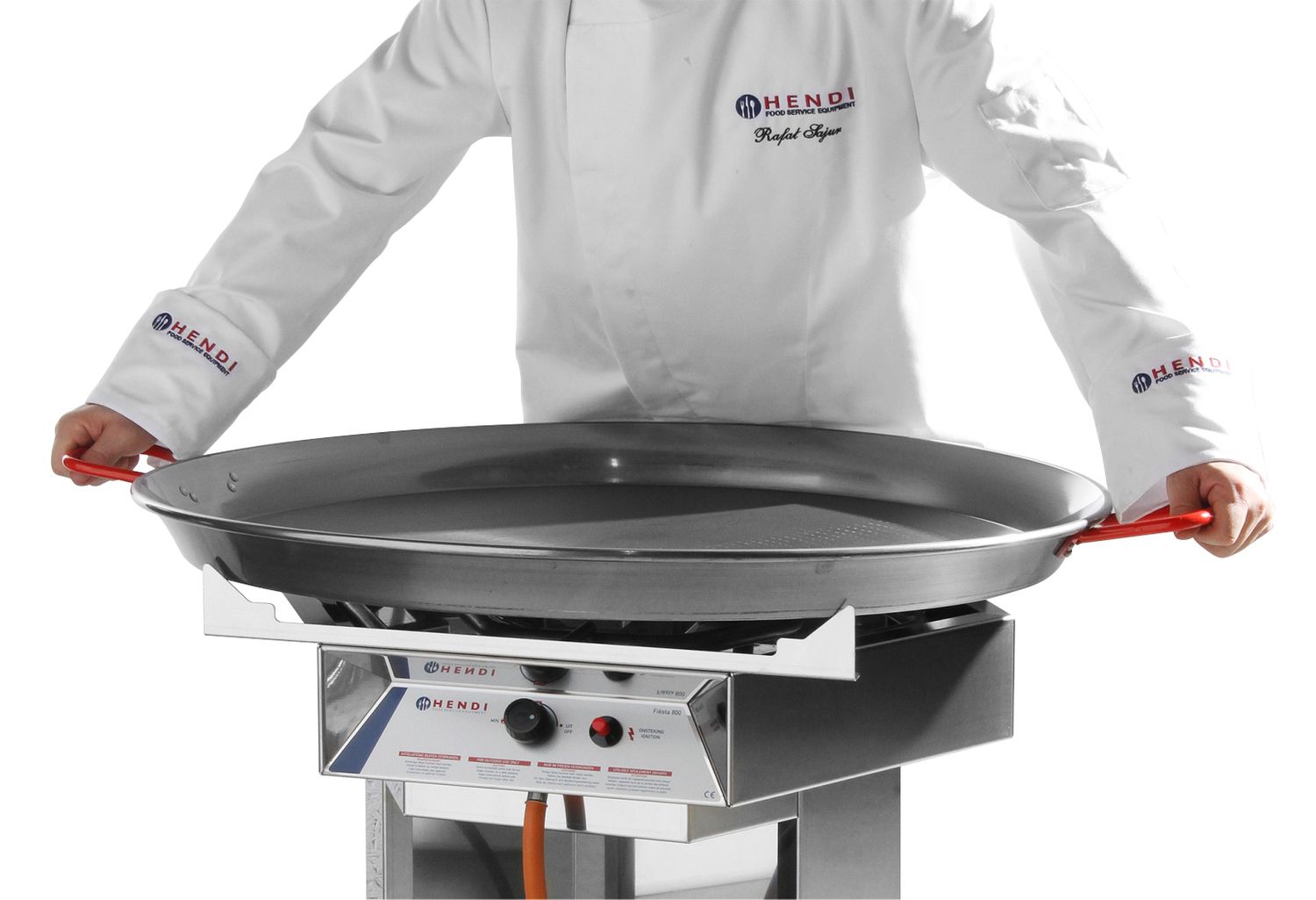 Pánev na paellu, HENDI, Vhodné pro plynový gril Fiesta 146002, ⌀600x(H)40mm 622407