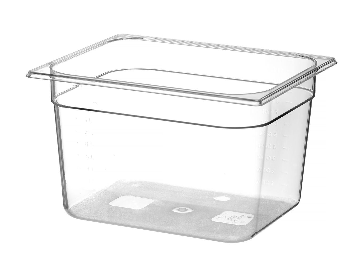 Nádoba GN 1/2, HENDI, Profi Line, GN 1/2, 12,5L, Průhledná, 325x265x(H)200mm Kód: 861400