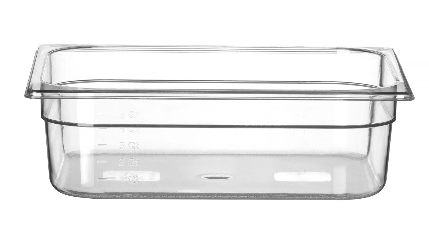 Nádoba GN 1/2, HENDI, Profi Line, GN 1/2, 6,5L, Průhledná, 325x265x(H)100mm Kód: 861424