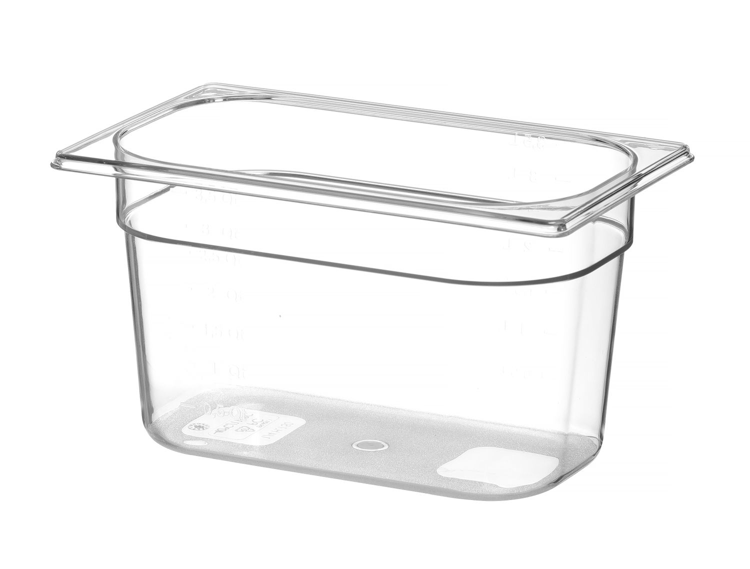 Nádoba GN 1/4, HENDI, Profi Line, GN 1/4, 4L, Průhledná, 265x162x(H)150mm Kód: 861615
