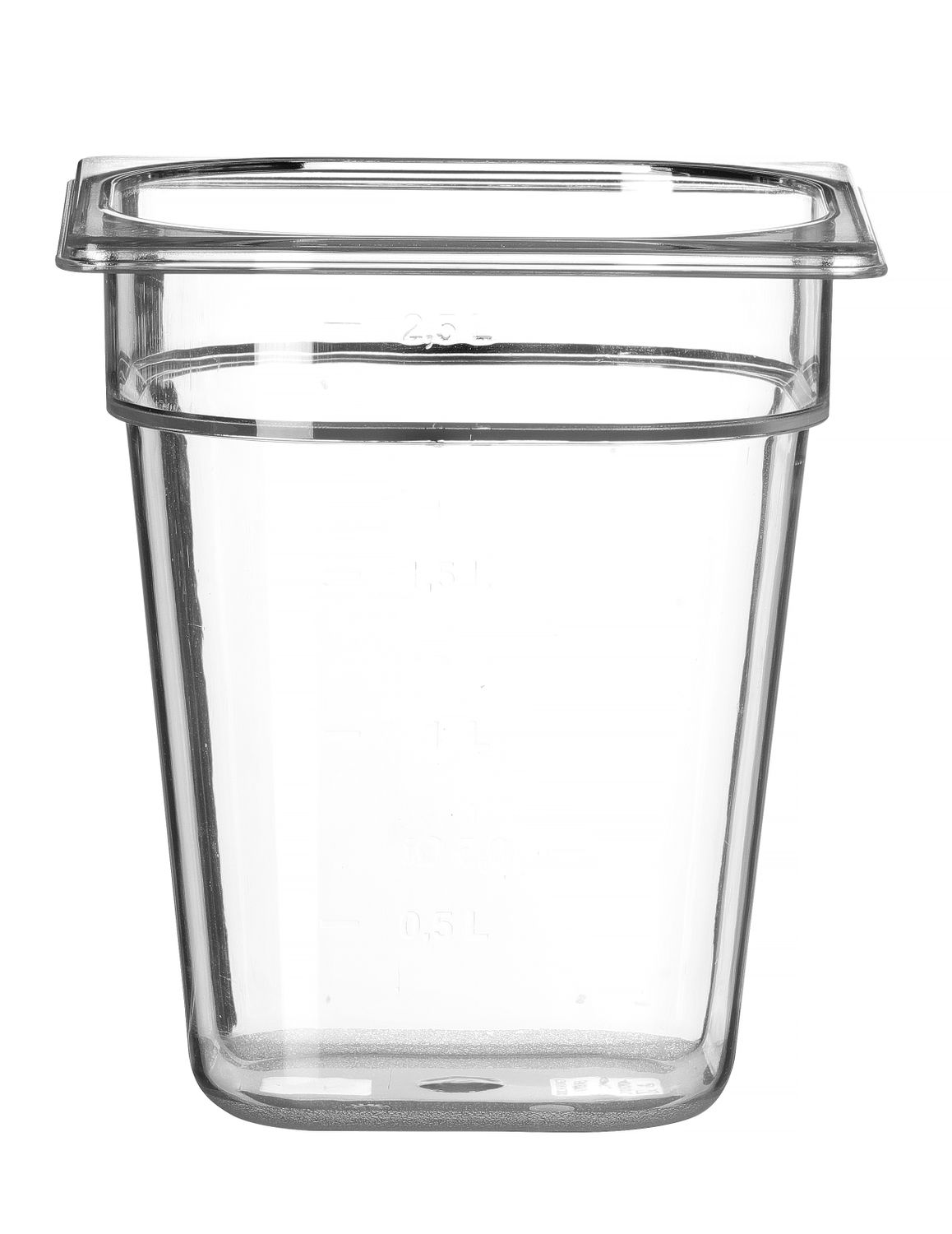 Nádoba GN 1/6, HENDI, Profi Line, GN 1/6, 3,4L, Průhledná, 176x162x(H)200mm Kód: 861707