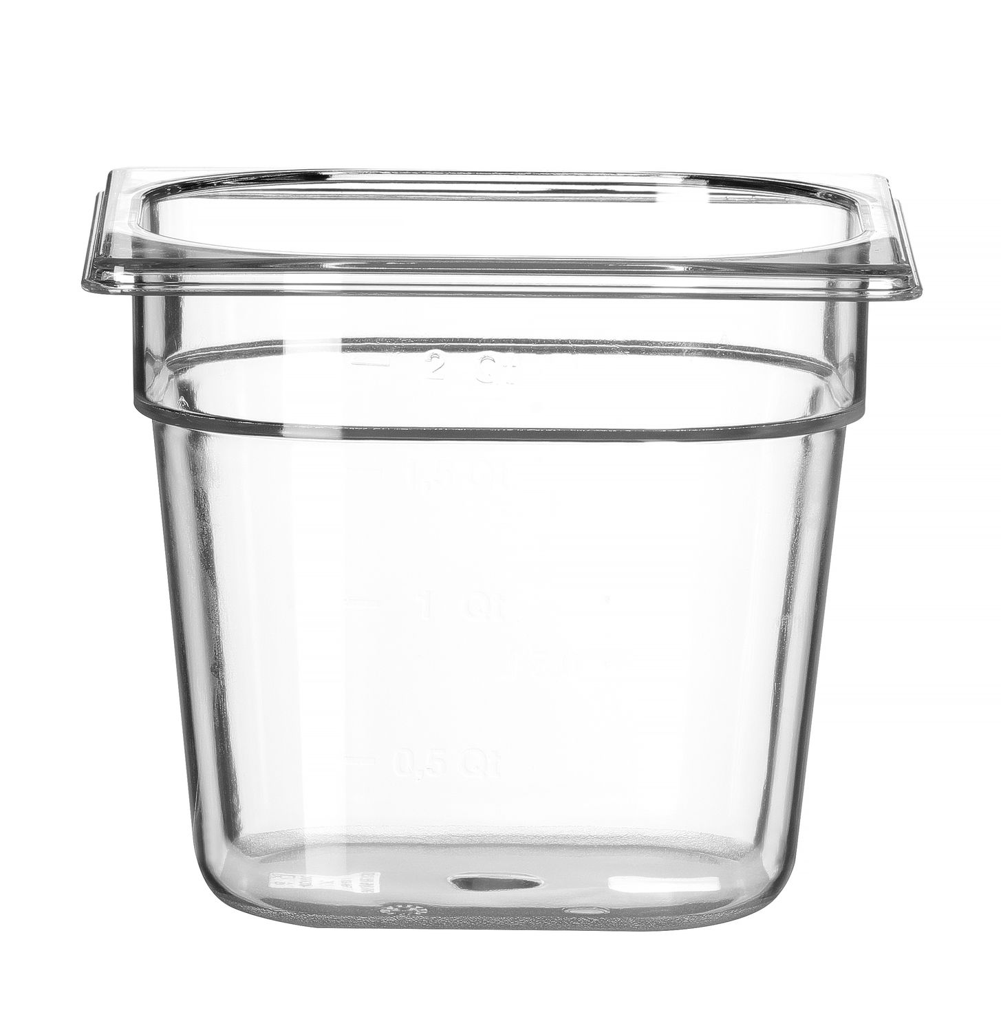 Nádoba GN 1/6, HENDI, Profi Line, GN 1/6, 2,4L, Průhledná, 176x162x(H)150mm Kód: 861714