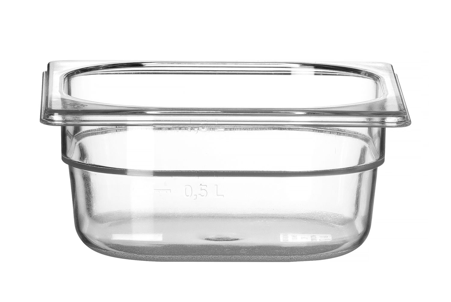 Nádoba GN 1/6, HENDI, Profi Line, GN 1/6, 1L, Průhledná, 176x162x(H)65mm Kód: 861738
