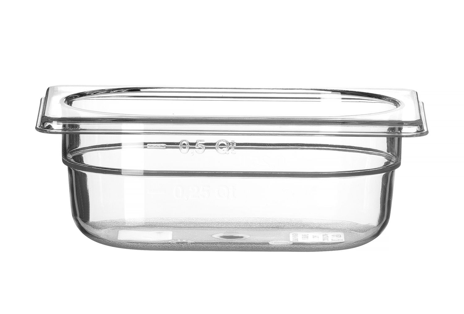 Nádoba GN 1/9, HENDI, Profi Line, GN 1/9, 0,6L, Průhledná, 176x108x(H)65mm Kód: 861837