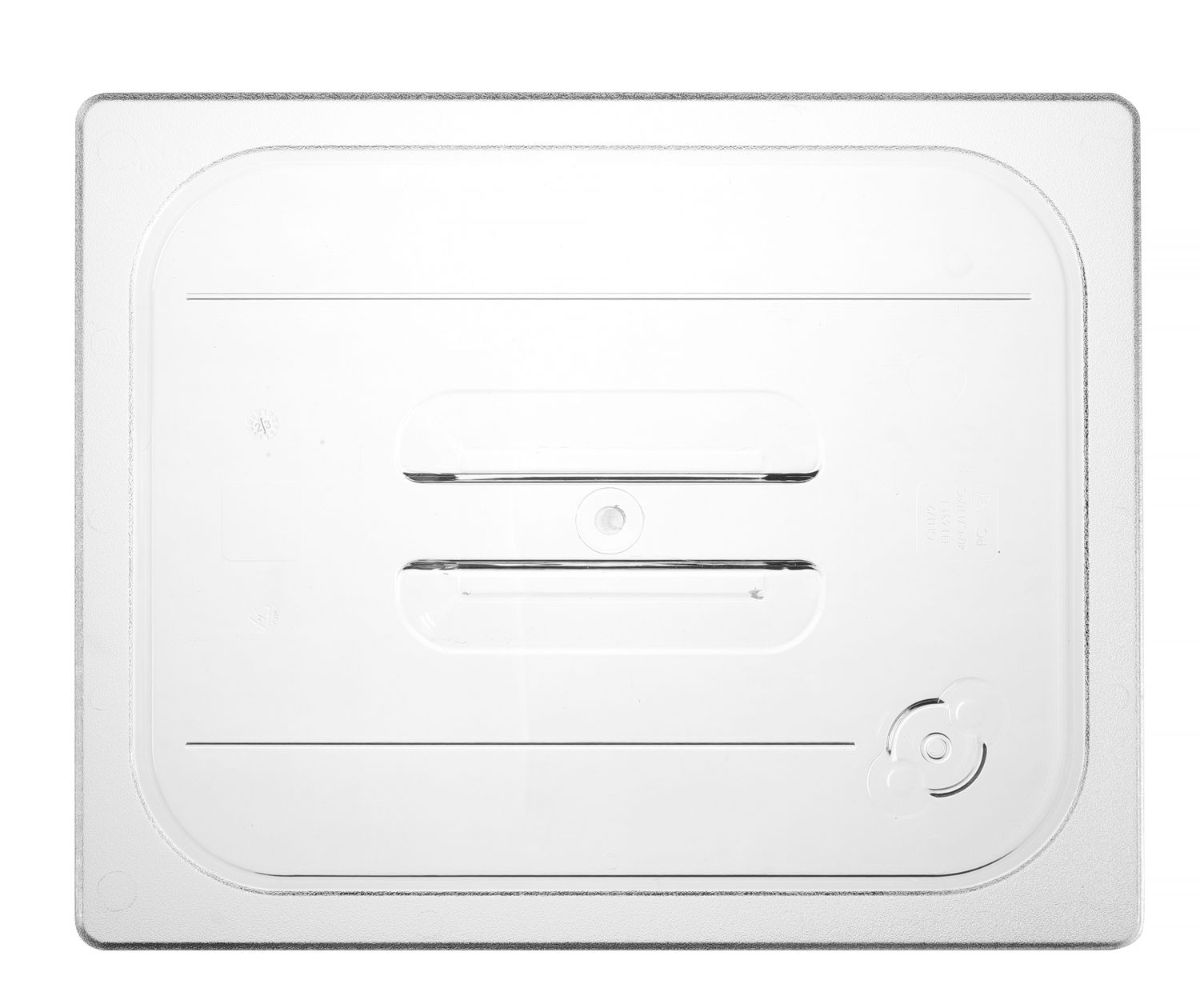 Víko pro nádoby GN z polykarbonátu, HENDI, GN 1/2, průhledné, 265x325mm Kód: 864128