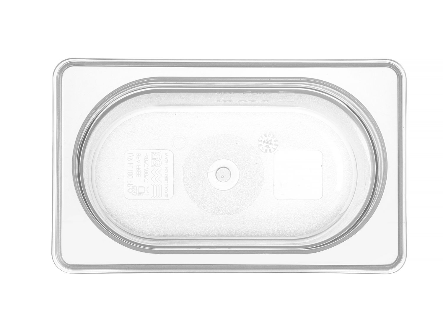 Nádoba GN 1/9, HENDI, GN 1/9, 0,6L, Průhledná, 176x108x(H)65mm Kód: 880562