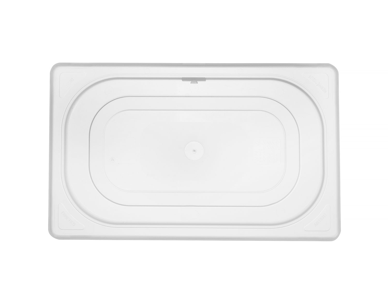 Víko pro GN nádoby, HENDI, GN 1/4, Průhledná, 265x162mm Kód: 880630