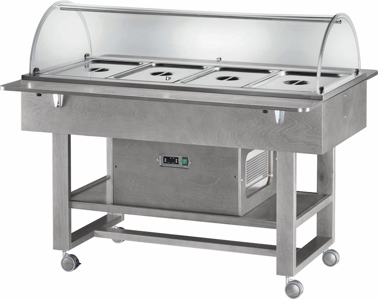 Chlazený gastrobufet ELR2827BTCE -popelavě šedá