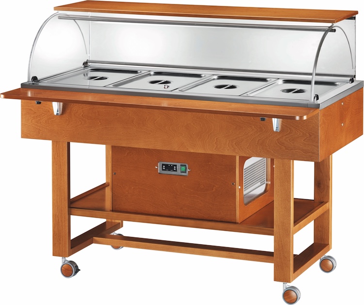 Chlazený gastrobufet ELR2826 -walnut