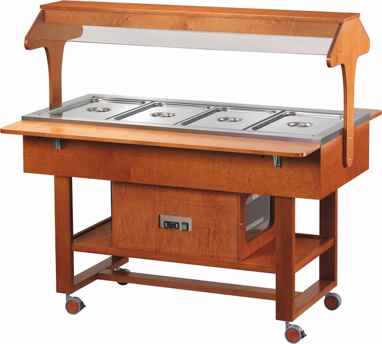 Chlazený gastrobufet ELR2825 -walnut