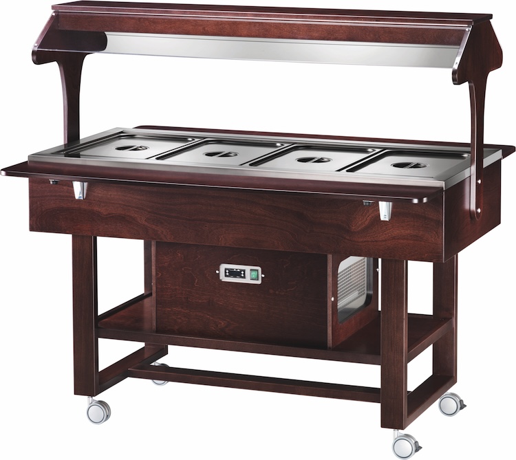 Chlazený gastrobufet ELR2825BTW -wenge