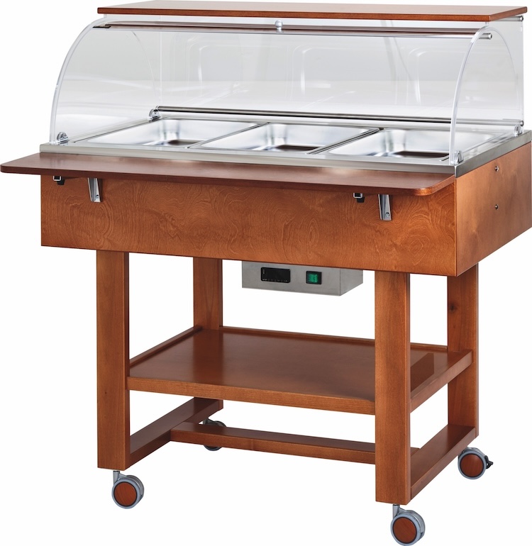 Vyhřívané gastrobufety - bain-marie CL2778N -walnut