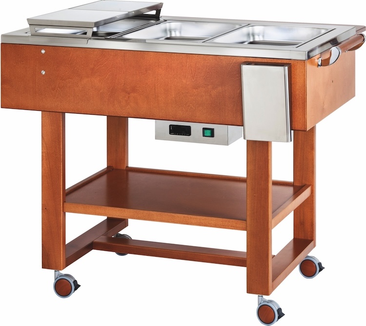 Vyhřívané gastrobufety -bain-marie CL2770N -ořech