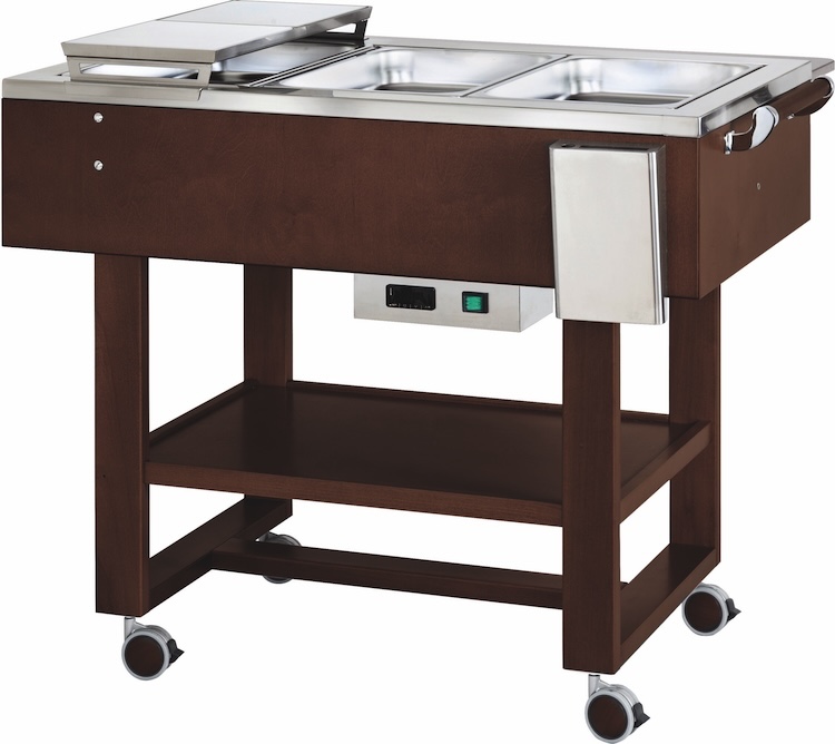 Vyhřívané gastrobufety -bain-marie CL2770NW -wenge