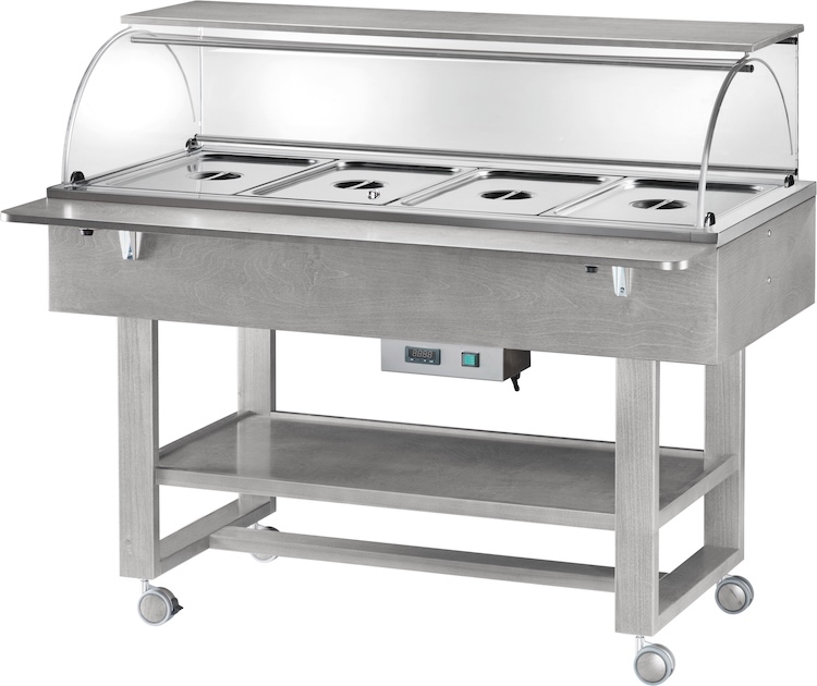 Vyhřívané gastrobufety - bain-marie ELC2834CE -ash grey