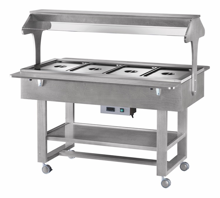 Vyhřívané gastrobufety - bain-marie ELC2828CE -ash grey