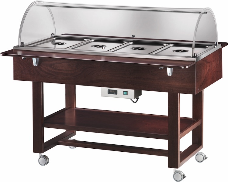 Vyhřívané gastrobufety - bain-marie ELC2832W - wenge