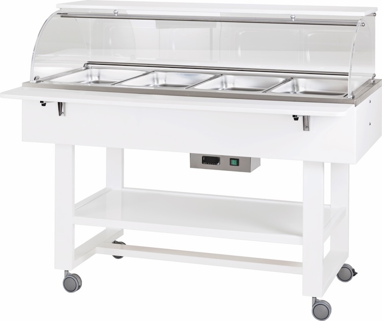 Vyhřívané gastrobufety - bain-marie ELC2834B -white