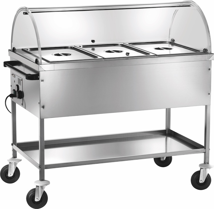 Výdejní ohřívací vozík, bain-marie CT1760C