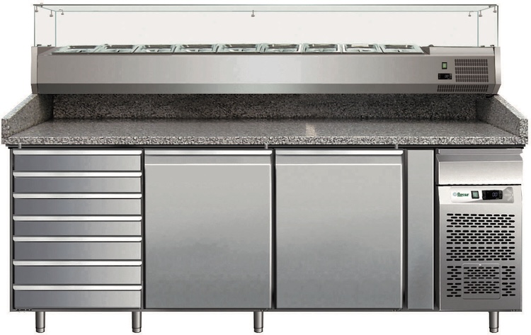 Ventilované chladicí pulty na pizzu G-PZ2610TN+RI20033V
