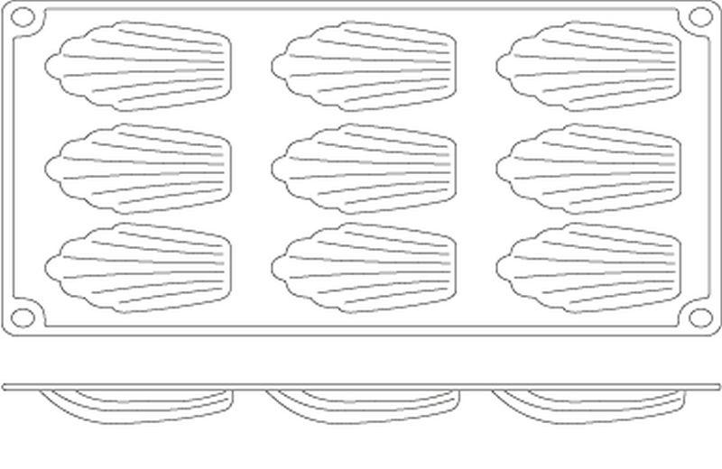 Silikonová forma Madeleines 676707