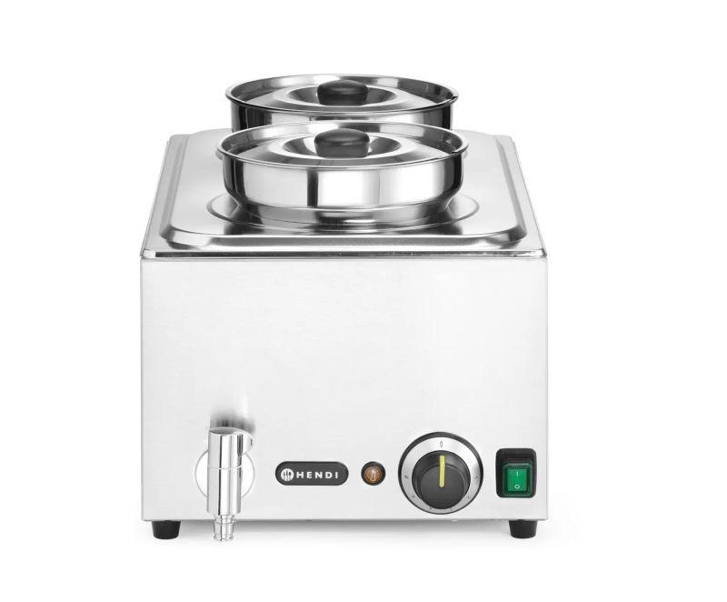 Sada: Bain-marie Ranger + 2x 4L nádoba s víkem, HENDI, 8L, 220-240V/1000W, 604x332x(H)315mm 201473