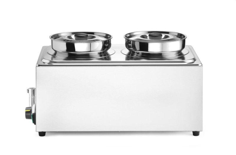 Sada: Bain-marie Ranger + 2x 4L nádoba s víkem, HENDI, 8L, 220-240V/1000W, 604x332x(H)315mm 201473