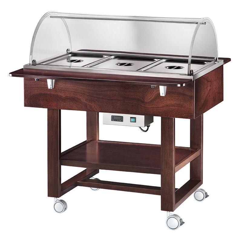 Vyhřívané gastrobufety - bain-marie CL2777NW -wenge